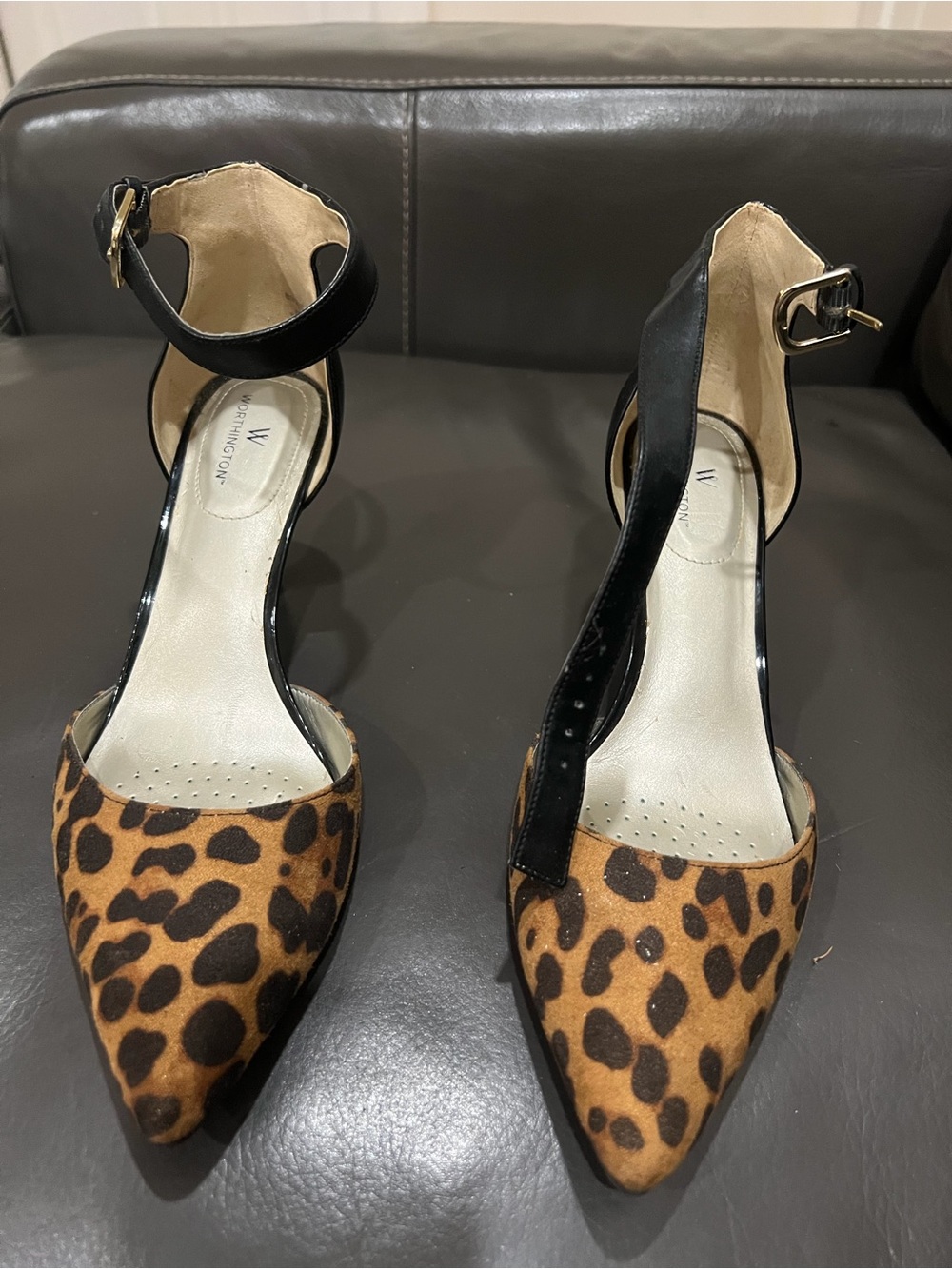 Worthington Kipper heel multi/black heel size 8 1/2